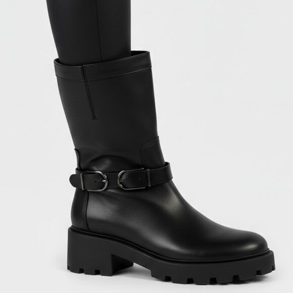 Franco Sarto Shoes - Franco Sarto Elle Lug Boot in Black Size 9.5 NEW
